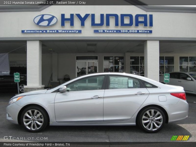 Radiant Silver / Gray 2012 Hyundai Sonata Limited 2.0T