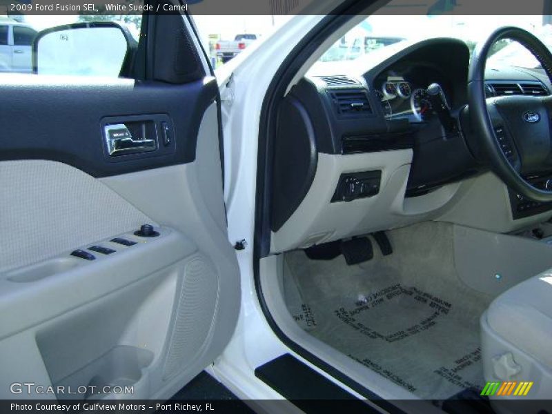 White Suede / Camel 2009 Ford Fusion SEL