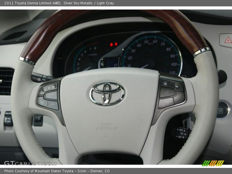 Silver Sky Metallic / Light Gray 2011 Toyota Sienna Limited AWD