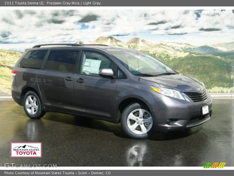 Predawn Gray Mica / Light Gray 2011 Toyota Sienna LE