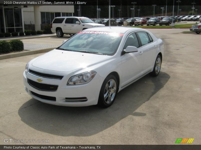 Summit White / Ebony 2010 Chevrolet Malibu LT Sedan