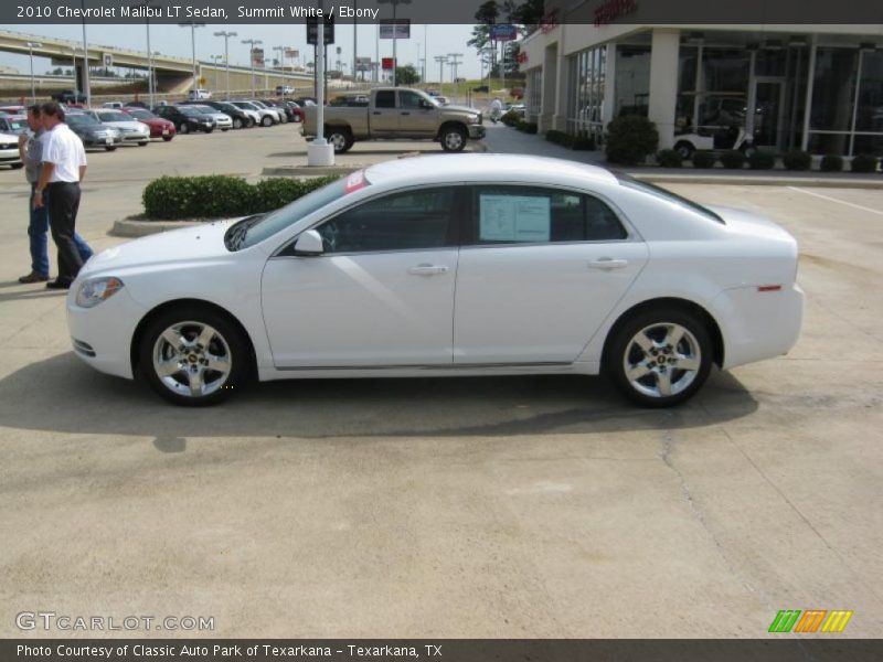 Summit White / Ebony 2010 Chevrolet Malibu LT Sedan