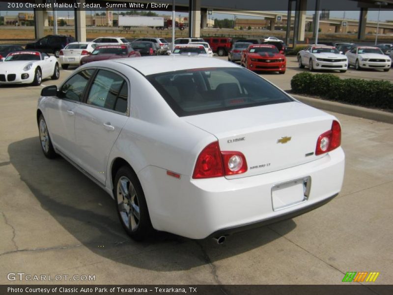 Summit White / Ebony 2010 Chevrolet Malibu LT Sedan