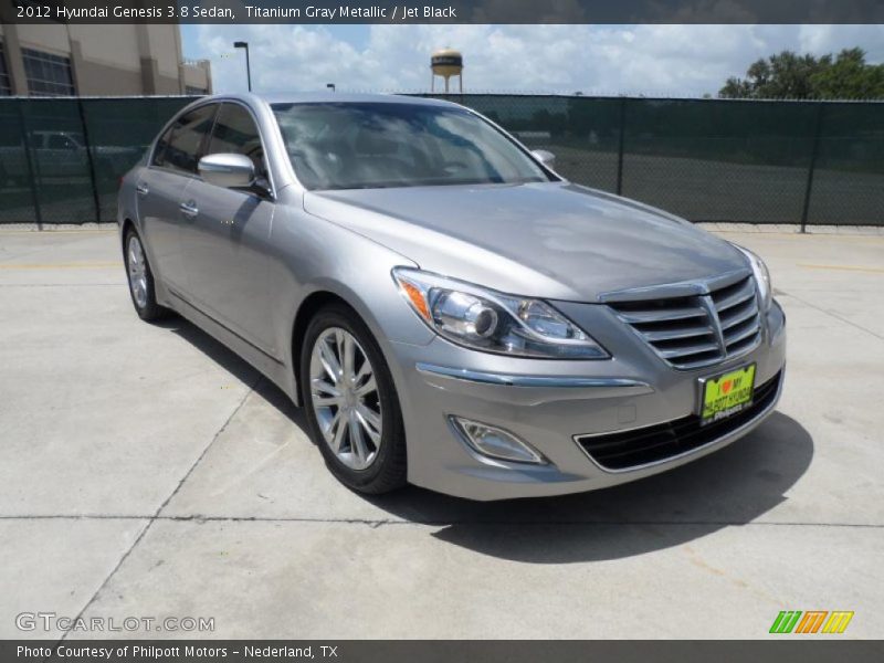 Titanium Gray Metallic / Jet Black 2012 Hyundai Genesis 3.8 Sedan
