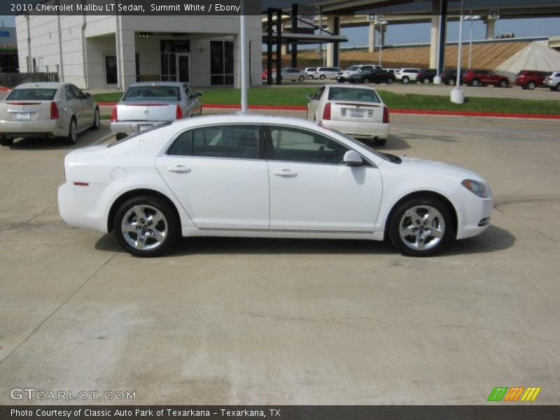 Summit White / Ebony 2010 Chevrolet Malibu LT Sedan