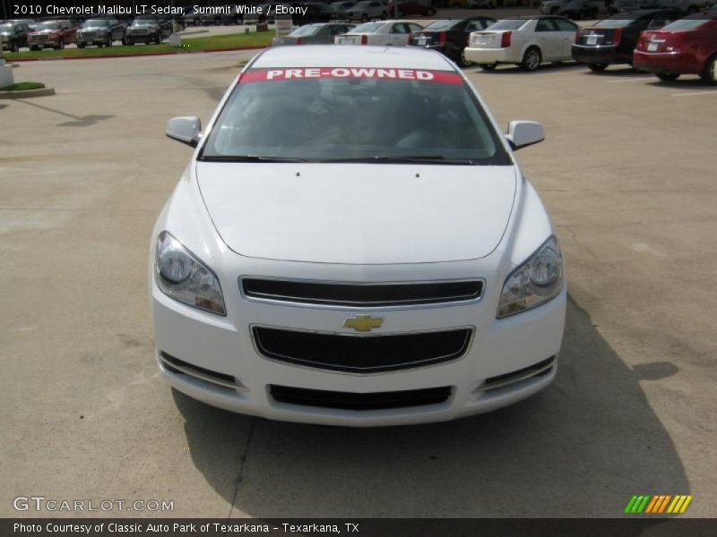 Summit White / Ebony 2010 Chevrolet Malibu LT Sedan