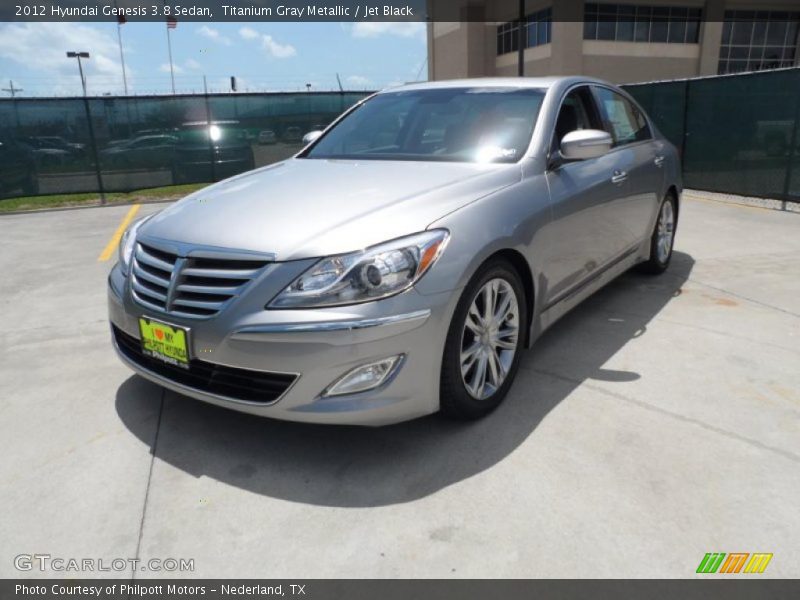 Titanium Gray Metallic / Jet Black 2012 Hyundai Genesis 3.8 Sedan