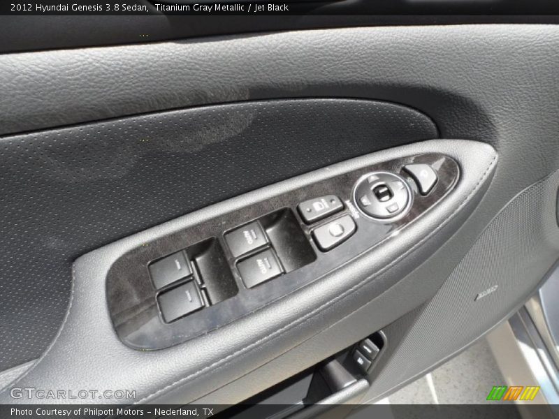 Titanium Gray Metallic / Jet Black 2012 Hyundai Genesis 3.8 Sedan