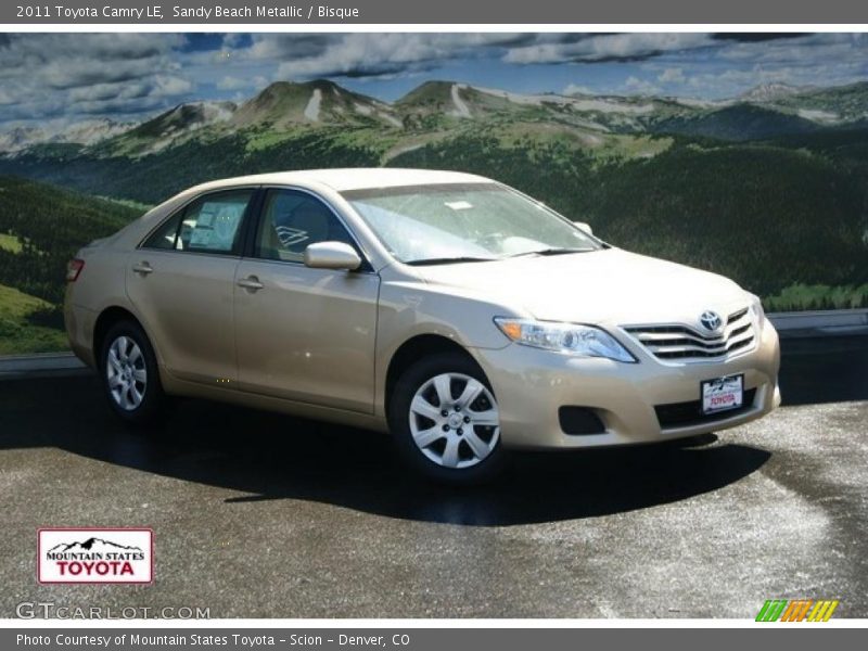 Sandy Beach Metallic / Bisque 2011 Toyota Camry LE