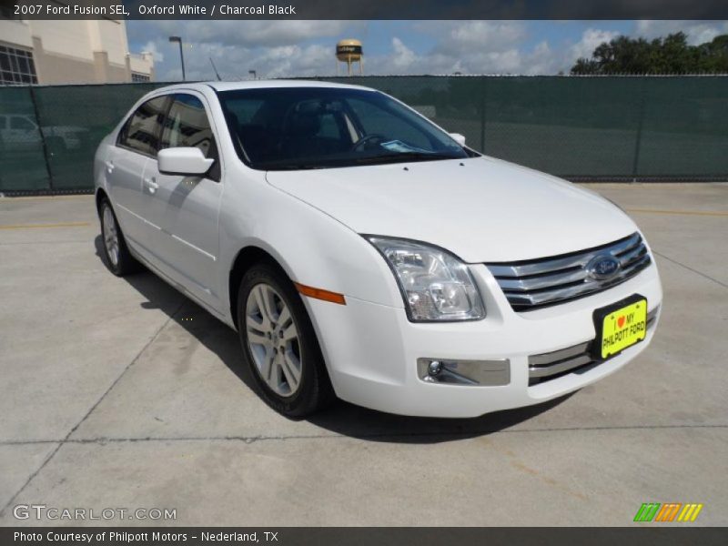 Oxford White / Charcoal Black 2007 Ford Fusion SEL