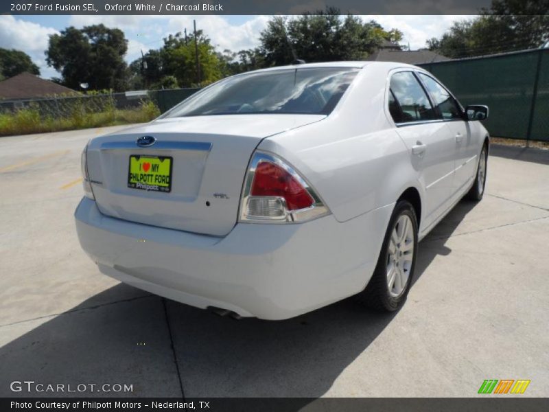 Oxford White / Charcoal Black 2007 Ford Fusion SEL