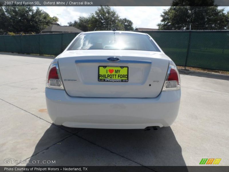 Oxford White / Charcoal Black 2007 Ford Fusion SEL
