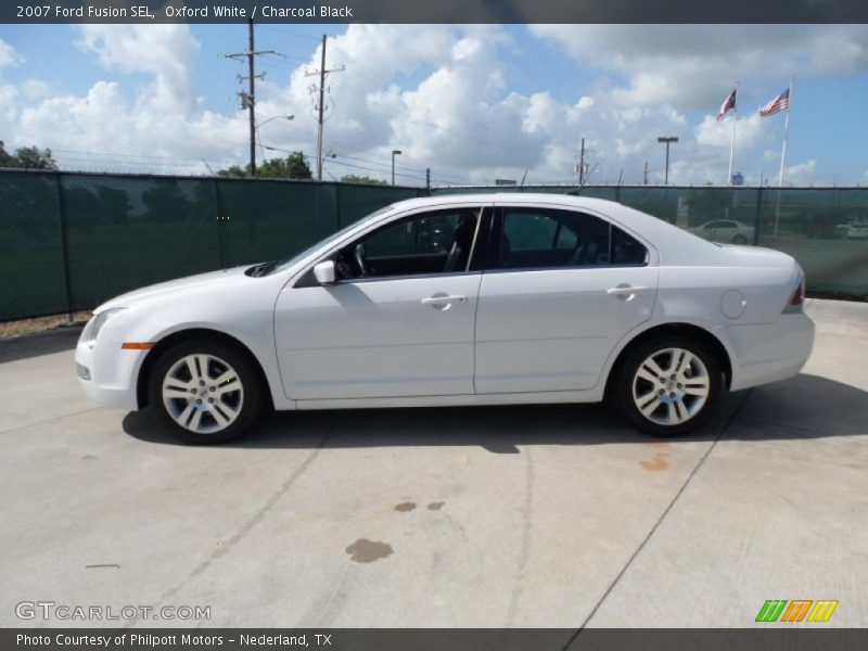 Oxford White / Charcoal Black 2007 Ford Fusion SEL