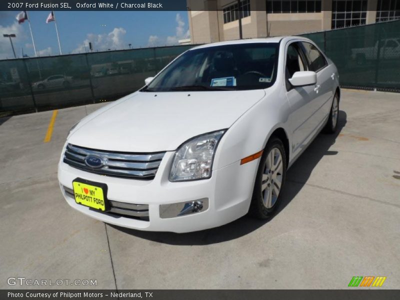 Oxford White / Charcoal Black 2007 Ford Fusion SEL