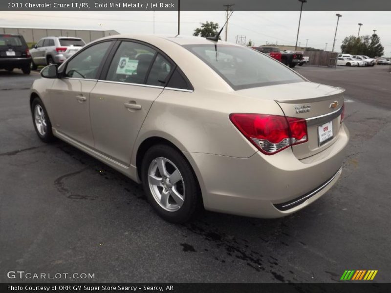 Gold Mist Metallic / Jet Black 2011 Chevrolet Cruze LT/RS