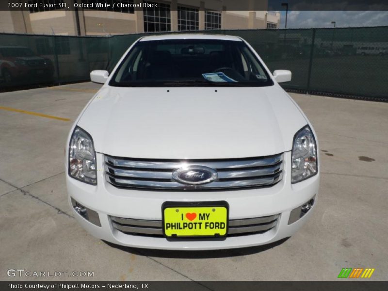 Oxford White / Charcoal Black 2007 Ford Fusion SEL