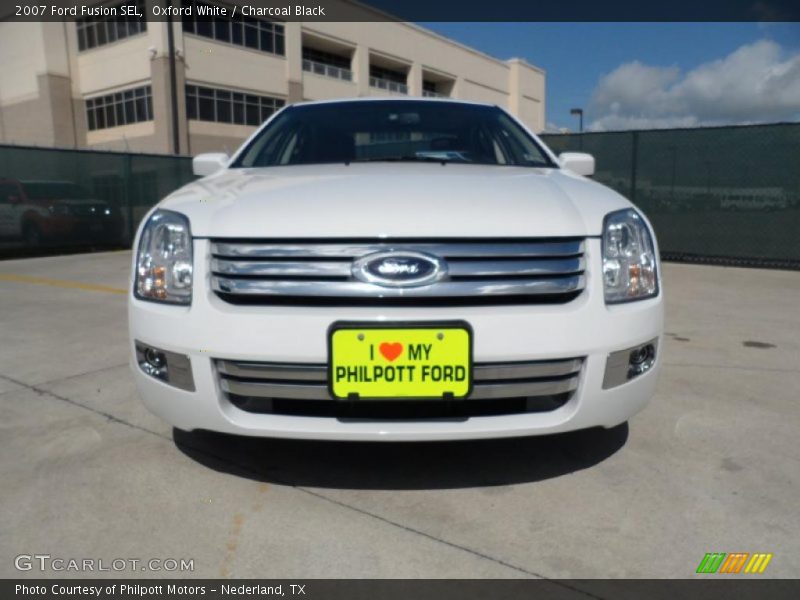 Oxford White / Charcoal Black 2007 Ford Fusion SEL