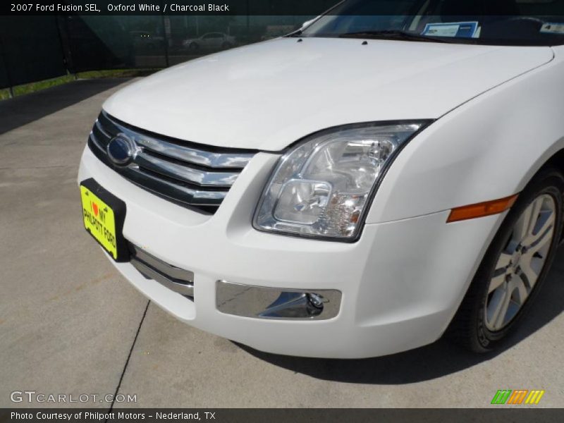 Oxford White / Charcoal Black 2007 Ford Fusion SEL