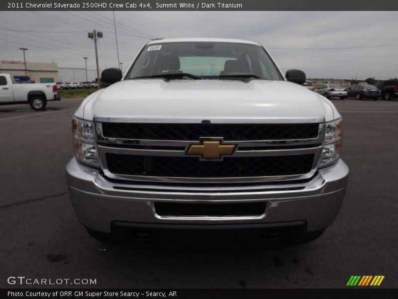Summit White / Dark Titanium 2011 Chevrolet Silverado 2500HD Crew Cab 4x4
