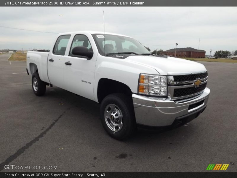 Summit White / Dark Titanium 2011 Chevrolet Silverado 2500HD Crew Cab 4x4
