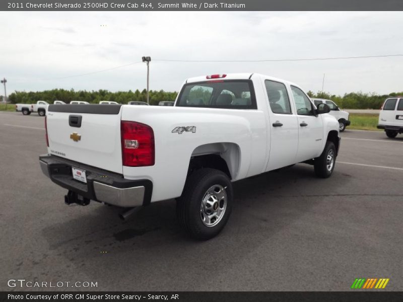 Summit White / Dark Titanium 2011 Chevrolet Silverado 2500HD Crew Cab 4x4