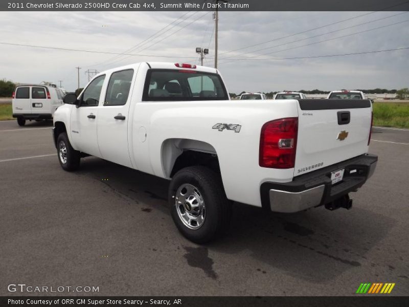 Summit White / Dark Titanium 2011 Chevrolet Silverado 2500HD Crew Cab 4x4