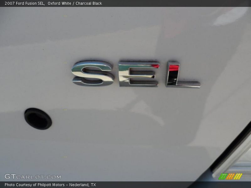 Oxford White / Charcoal Black 2007 Ford Fusion SEL