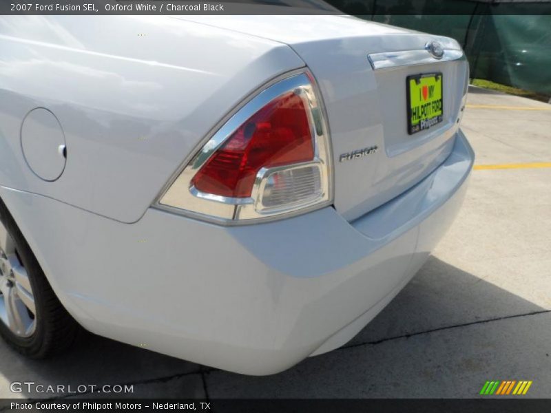 Oxford White / Charcoal Black 2007 Ford Fusion SEL