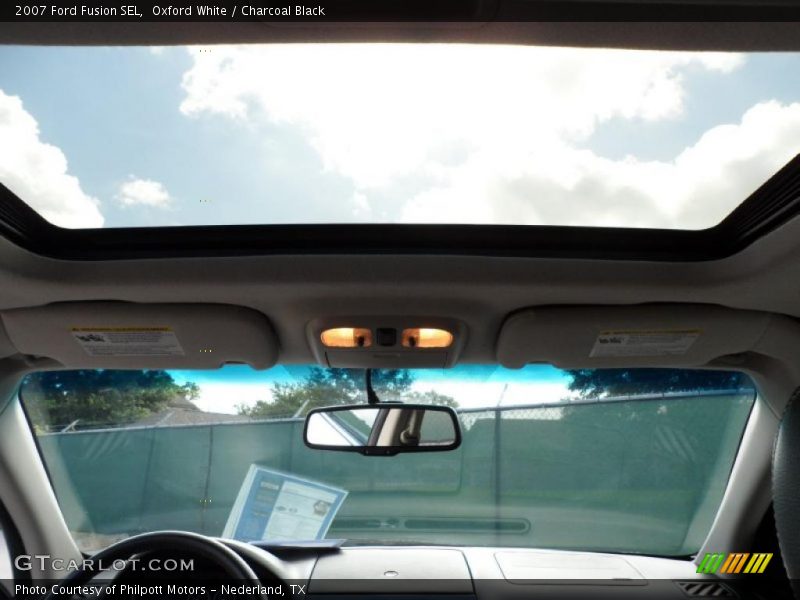 Oxford White / Charcoal Black 2007 Ford Fusion SEL