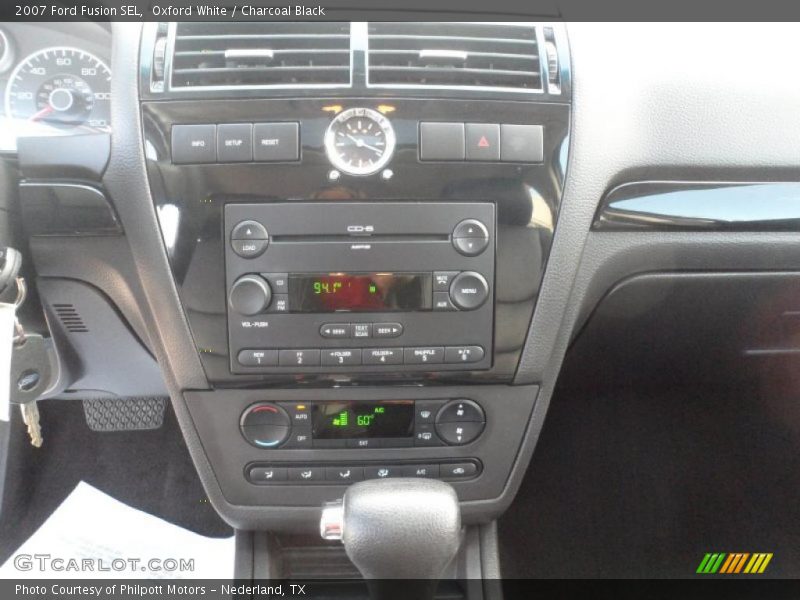 Oxford White / Charcoal Black 2007 Ford Fusion SEL
