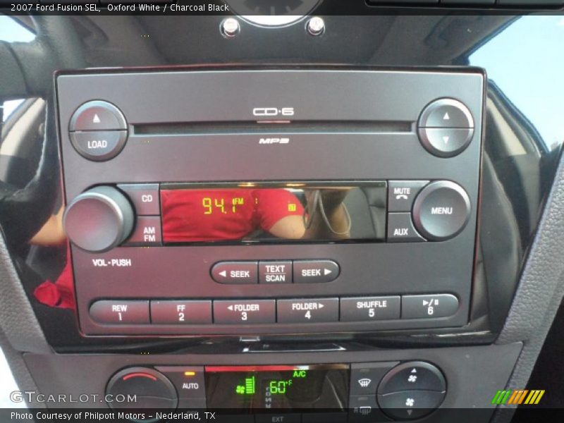 Oxford White / Charcoal Black 2007 Ford Fusion SEL