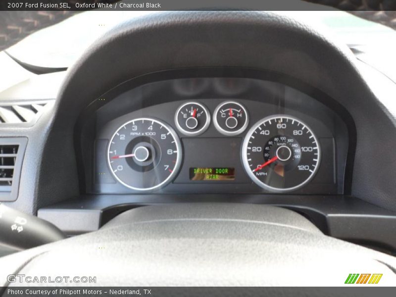Oxford White / Charcoal Black 2007 Ford Fusion SEL