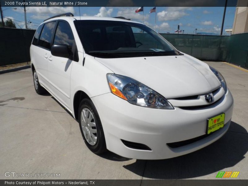 Natural White / Stone 2008 Toyota Sienna LE