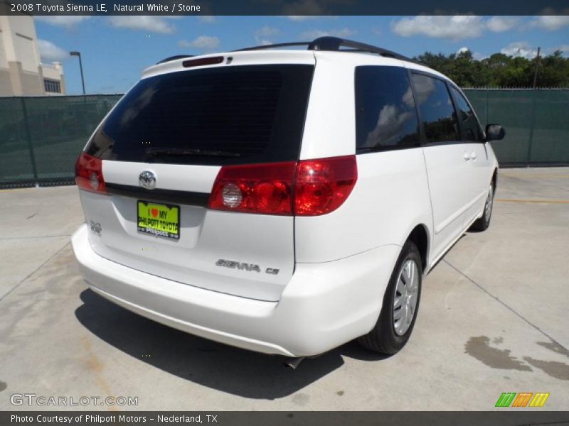 Natural White / Stone 2008 Toyota Sienna LE