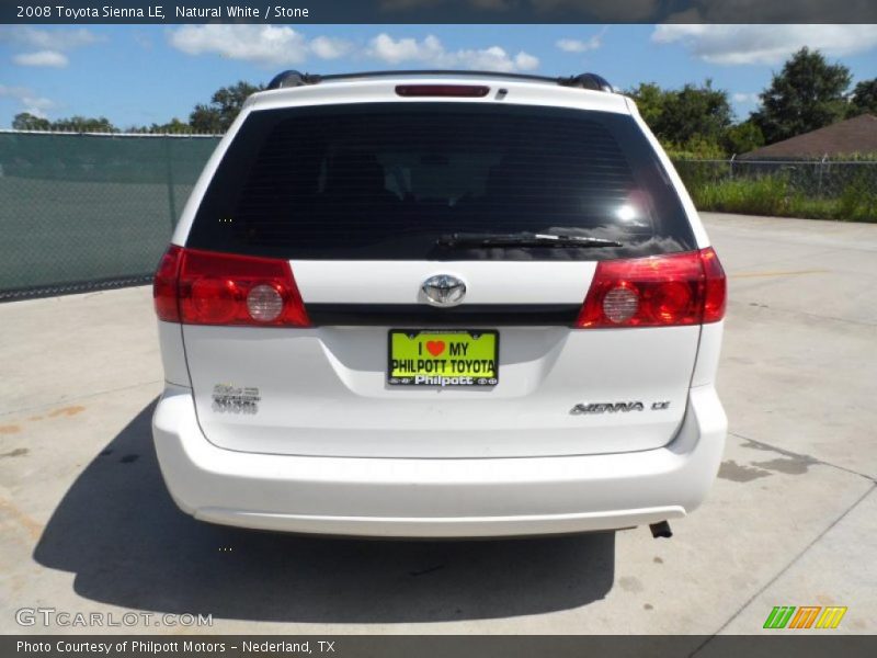 Natural White / Stone 2008 Toyota Sienna LE