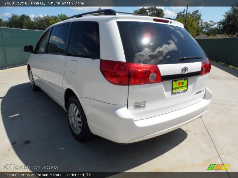 Natural White / Stone 2008 Toyota Sienna LE