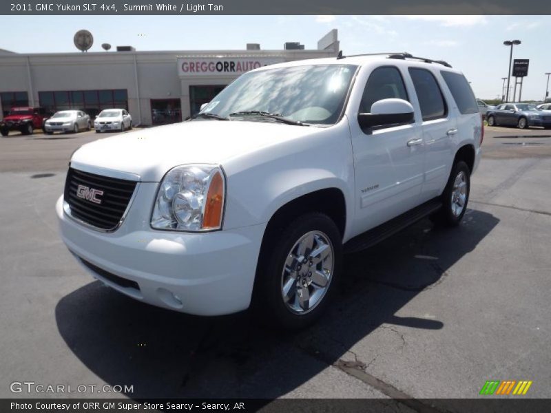 Summit White / Light Tan 2011 GMC Yukon SLT 4x4