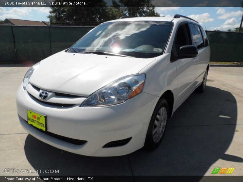 Natural White / Stone 2008 Toyota Sienna LE