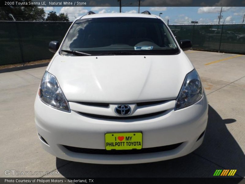 Natural White / Stone 2008 Toyota Sienna LE