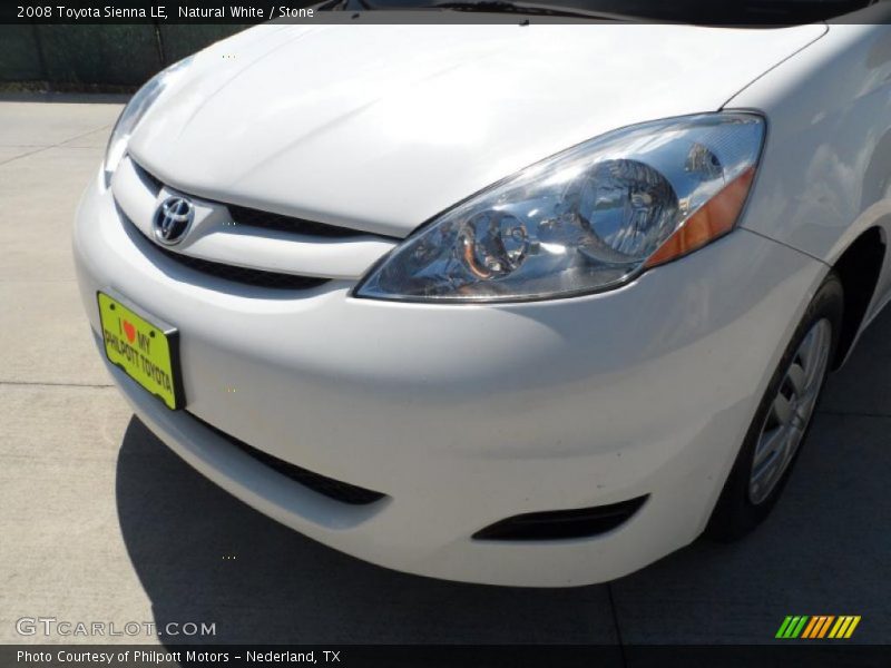 Natural White / Stone 2008 Toyota Sienna LE