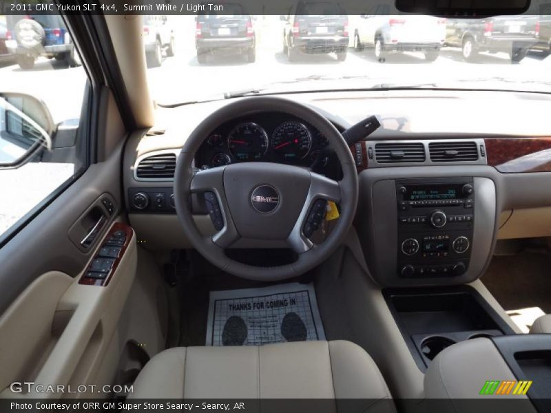 Summit White / Light Tan 2011 GMC Yukon SLT 4x4