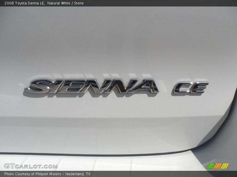 Natural White / Stone 2008 Toyota Sienna LE