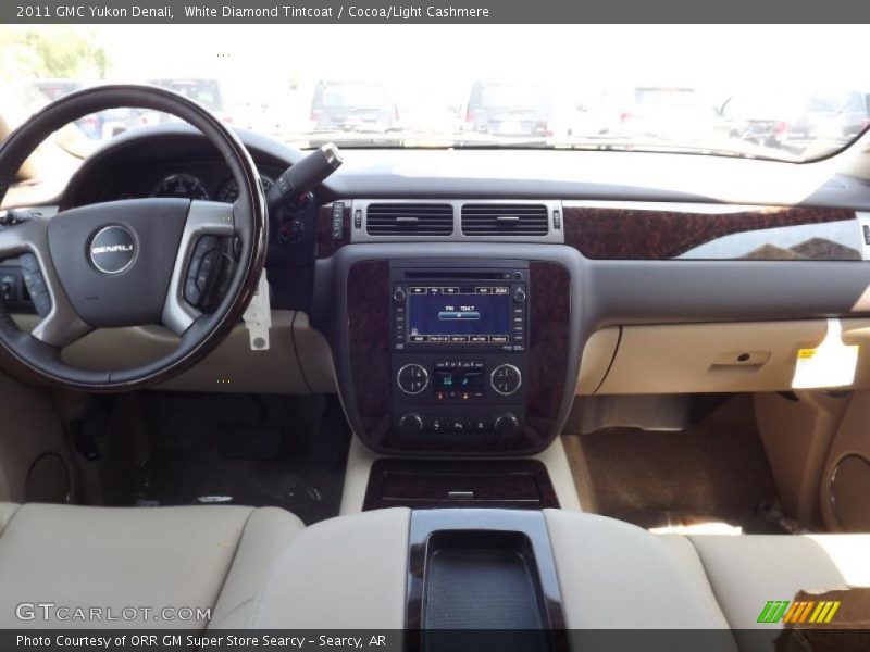 White Diamond Tintcoat / Cocoa/Light Cashmere 2011 GMC Yukon Denali