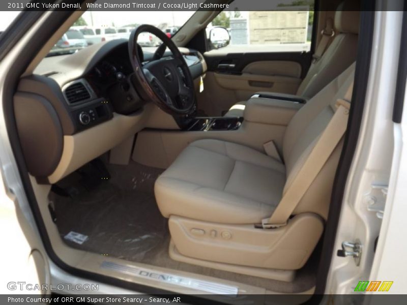 White Diamond Tintcoat / Cocoa/Light Cashmere 2011 GMC Yukon Denali