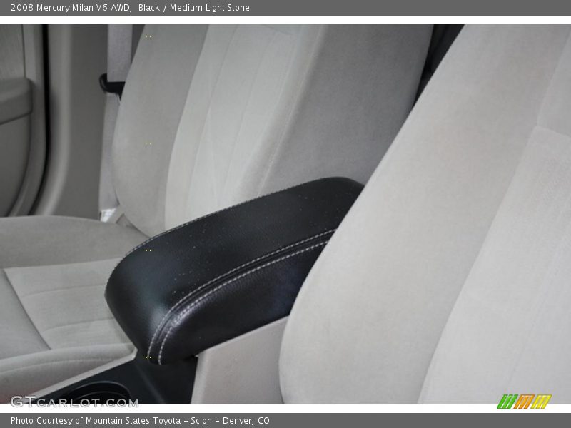 Black / Medium Light Stone 2008 Mercury Milan V6 AWD