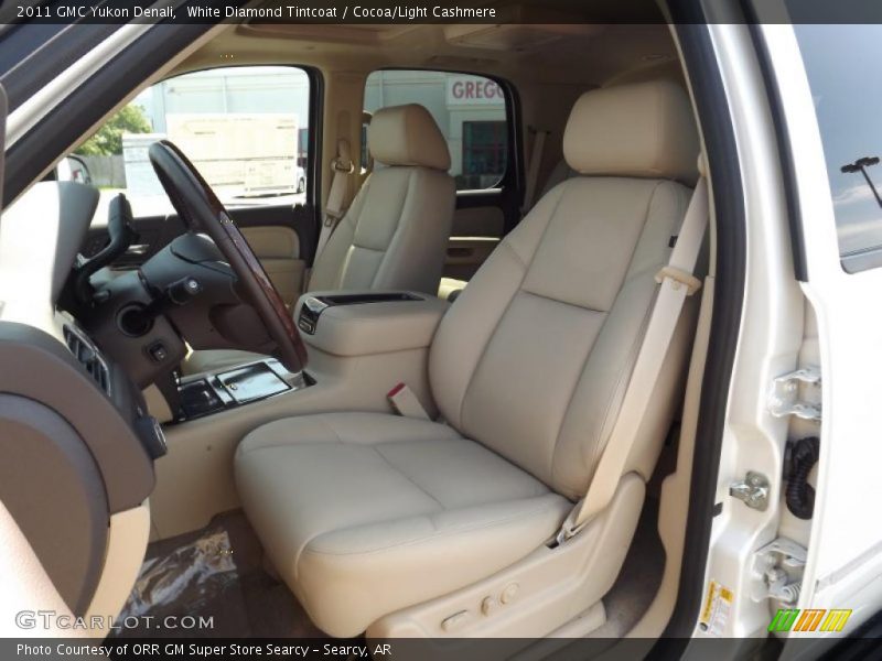 White Diamond Tintcoat / Cocoa/Light Cashmere 2011 GMC Yukon Denali