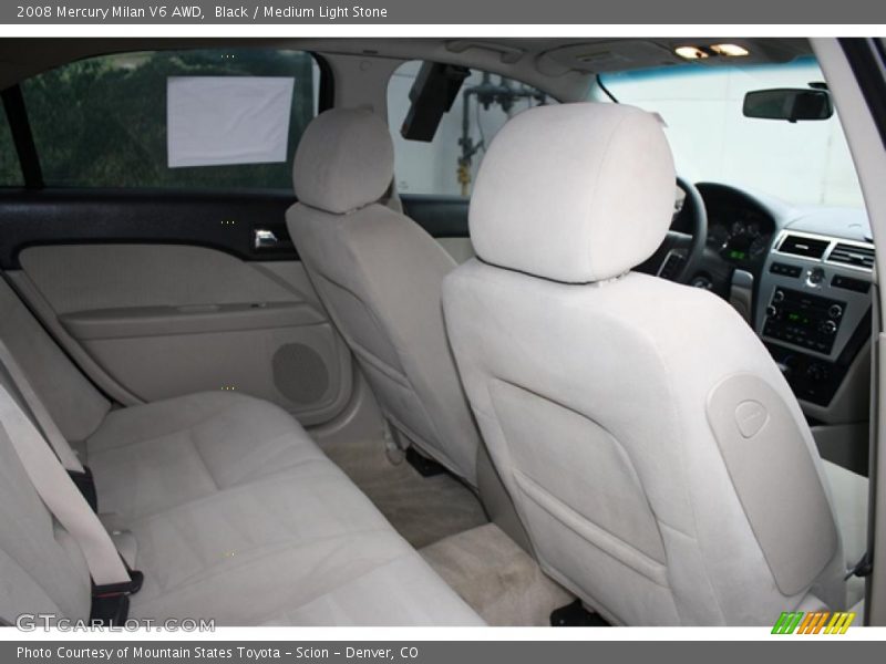 Black / Medium Light Stone 2008 Mercury Milan V6 AWD