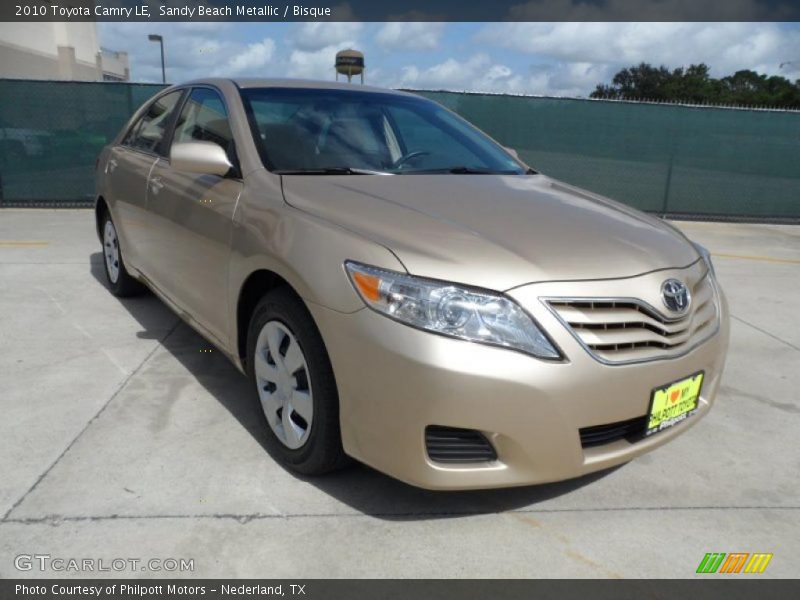 Sandy Beach Metallic / Bisque 2010 Toyota Camry LE