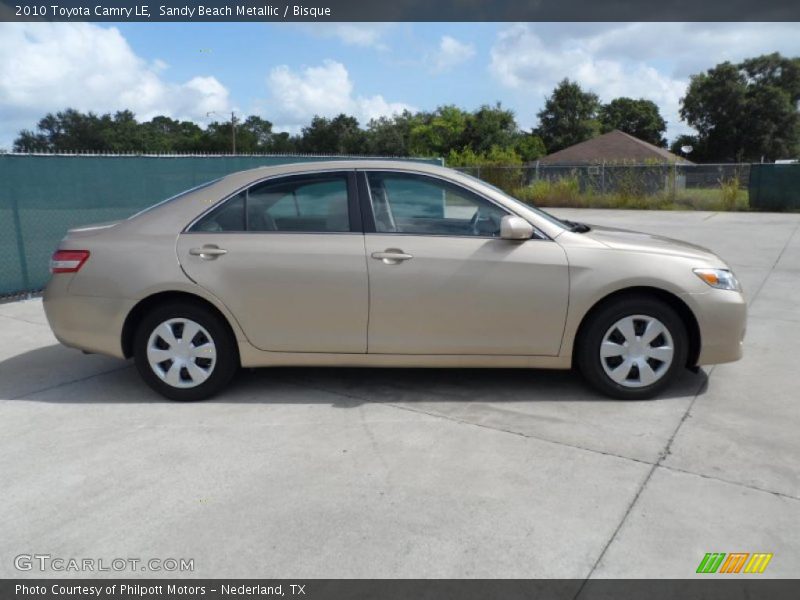 Sandy Beach Metallic / Bisque 2010 Toyota Camry LE
