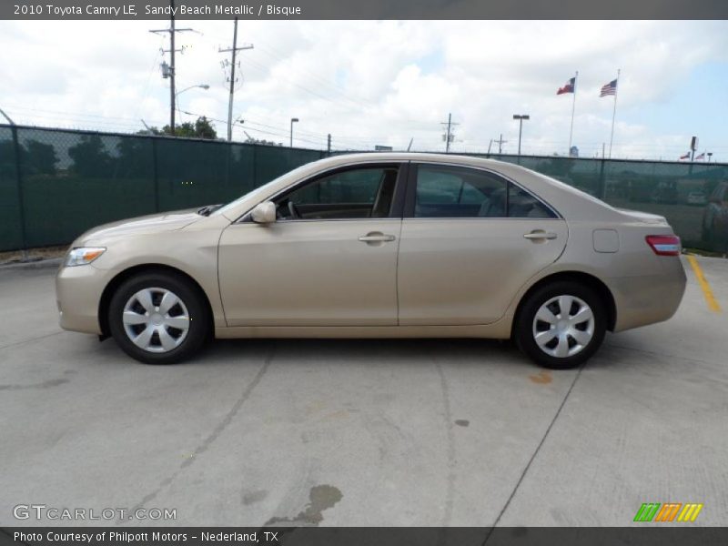 Sandy Beach Metallic / Bisque 2010 Toyota Camry LE